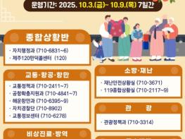 제주도, 추석 연휴 종합대책 가동 '민생회복·안전명절 총력' 기사 이미지